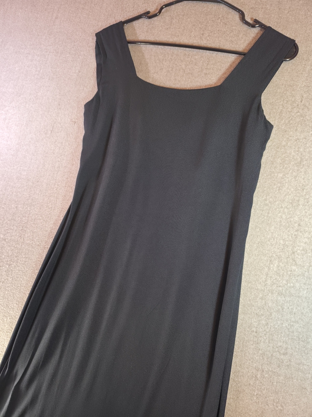 Reformation Black Square-Neck Vea Midi Dress Womens Size 6 NWT